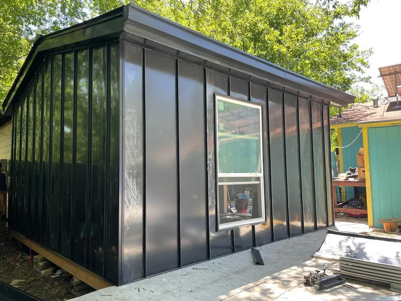 Black standing seam metal wall panels for Roof Inspection in Huntingdon